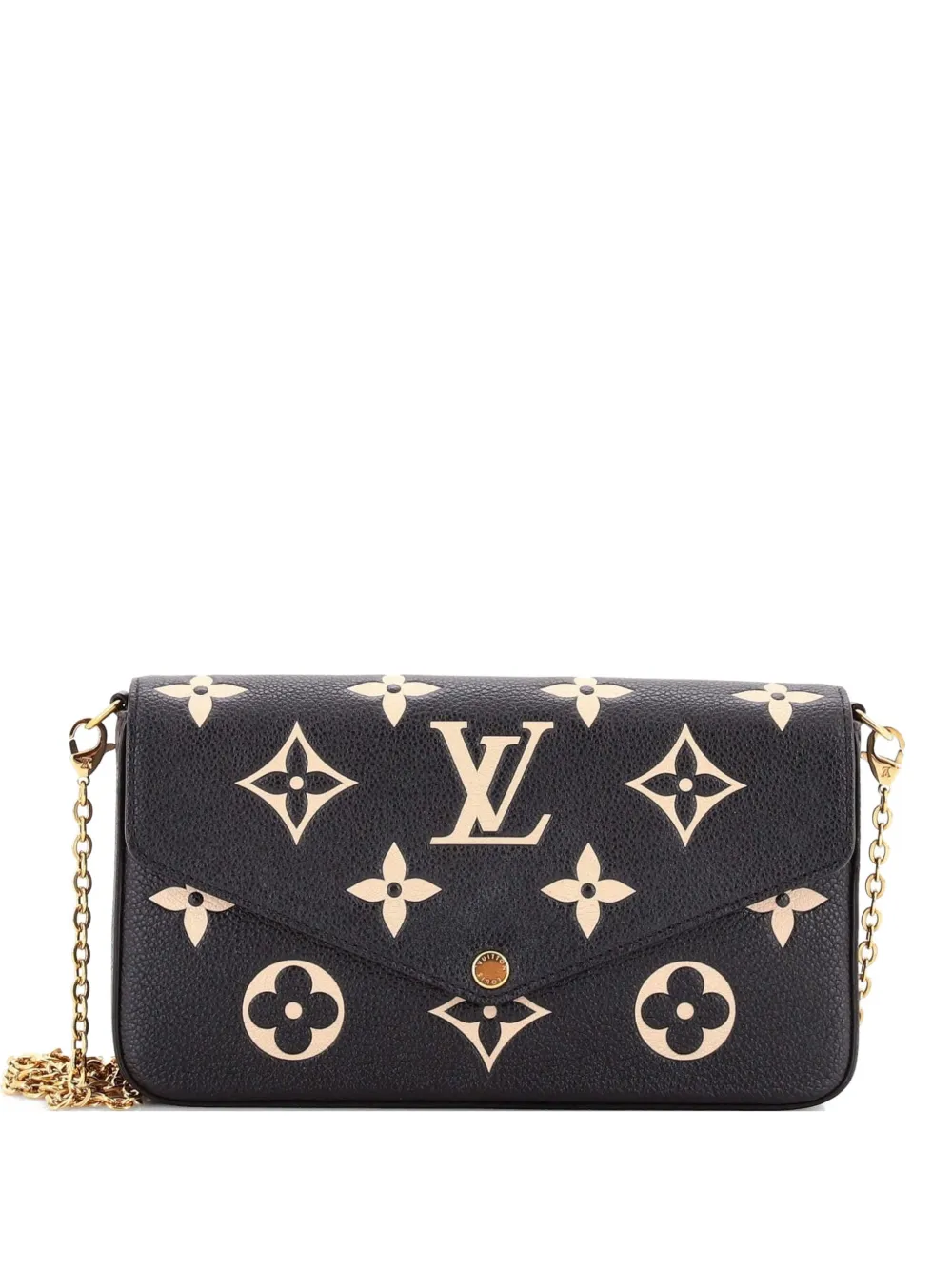 Louis Vuitton Pre-Owned Felicie Pochette Bicolor Monogram Empreinte Giant crossbody bag - Nero