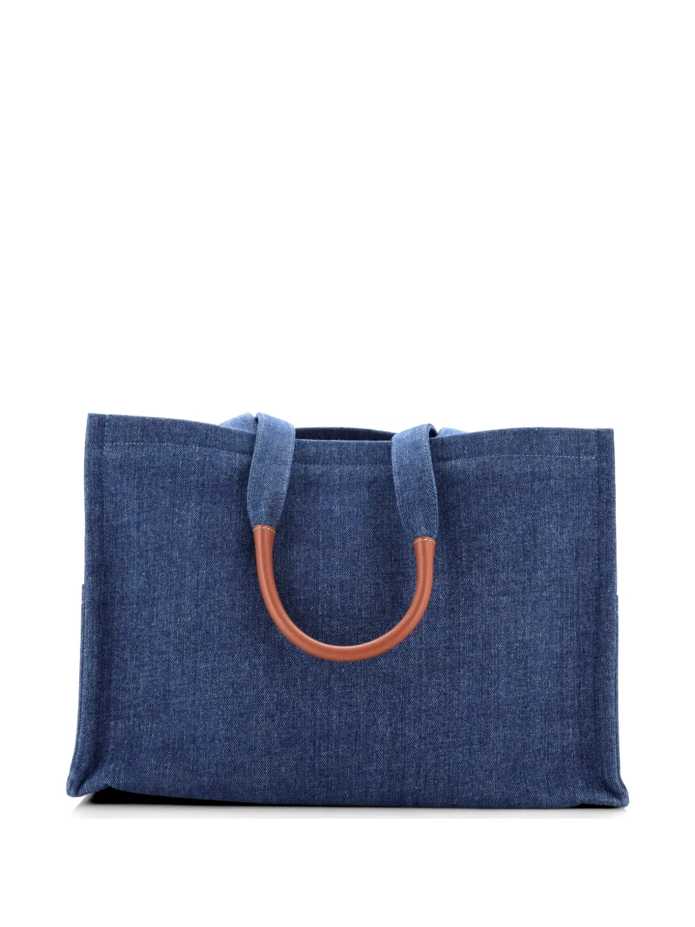 Cabas Thais Denim With Applique Large Tote Bag