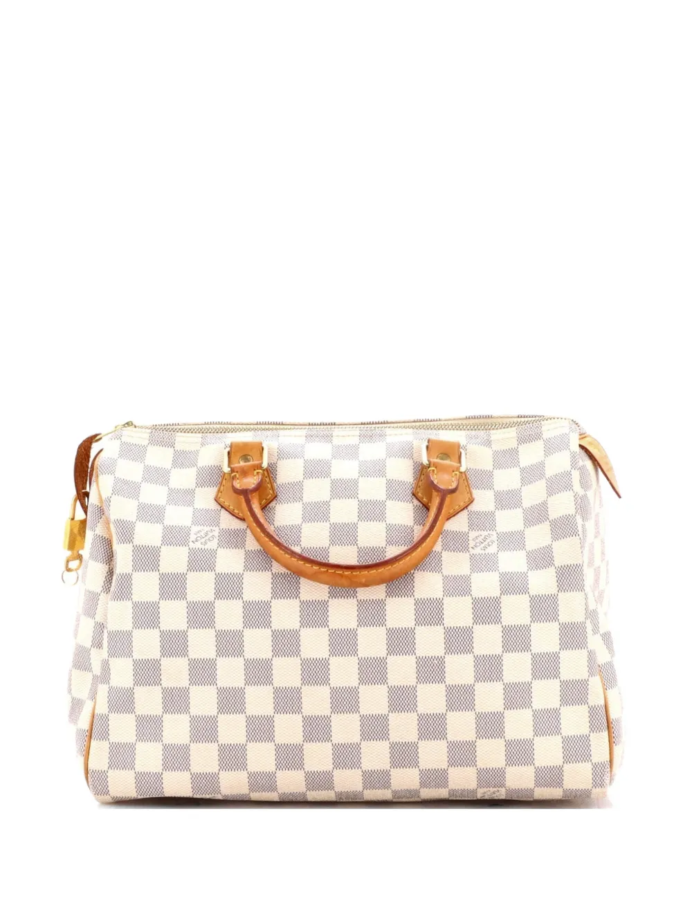 Louis Vuitton Pre-Owned Speedy Handbag Damier 30 satchel - Bianco