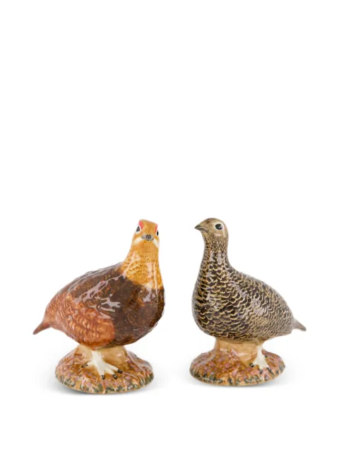 Quail Ceramics set de dos piezas de cerámica pintada a mano