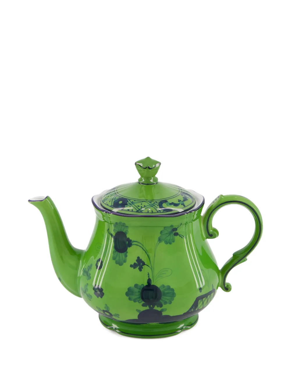 GINORI 1735 Oriente Italiano Teekanne mit Blumenprint - Grün