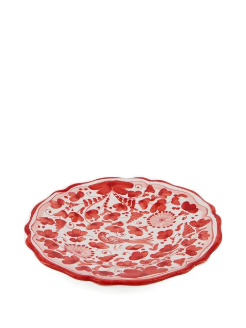 Les-Ottomans Peacock handpainted pleate set