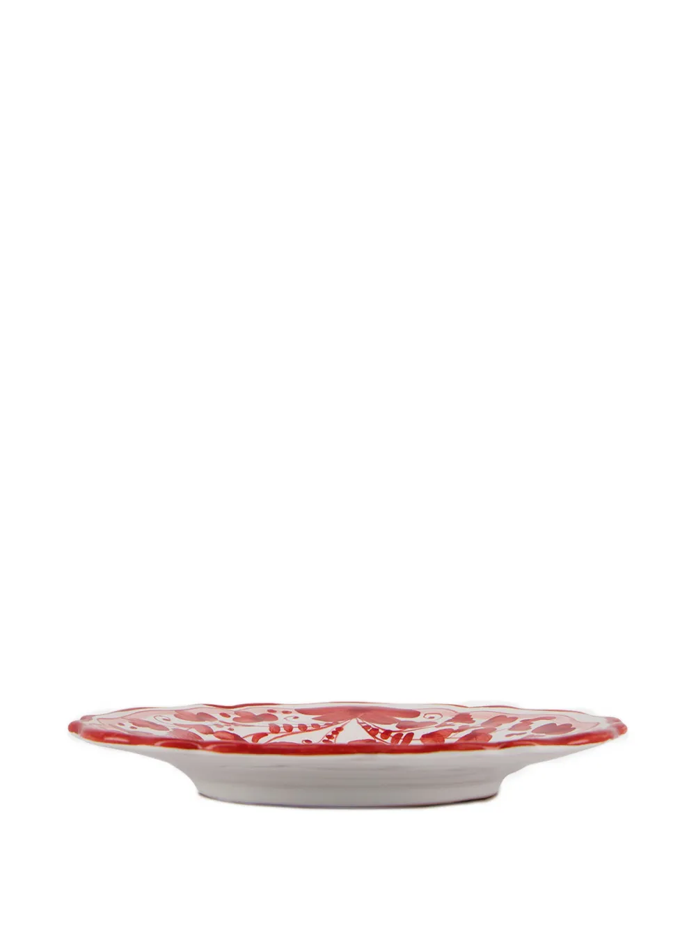  Les-ottomans Peacock Handpainted Pleate Set - Red 