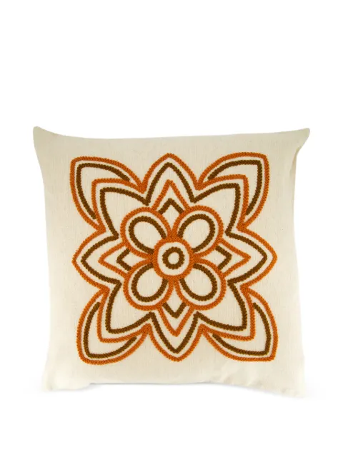 HOUSE OF CAPRICORN florea embroidery linen cushion