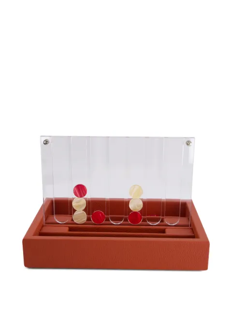 Hector Saxe connect 4 brick leather game