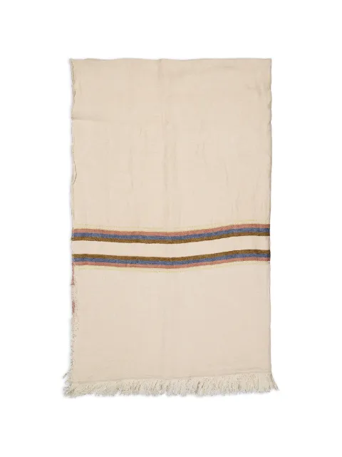LIBECO Fouta Harlan stripe fringed towel