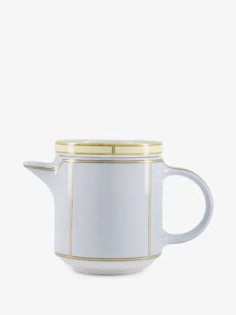 GINORI 1735 Diva covered celeste porcelain coffeepot