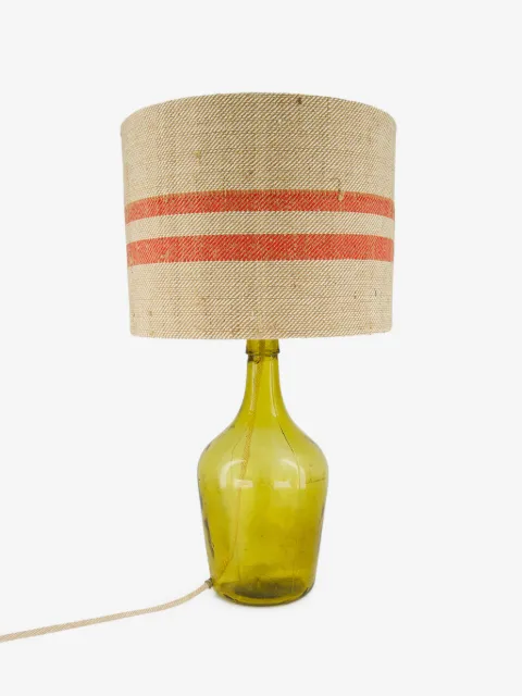 PAULA striped-detail lampshade