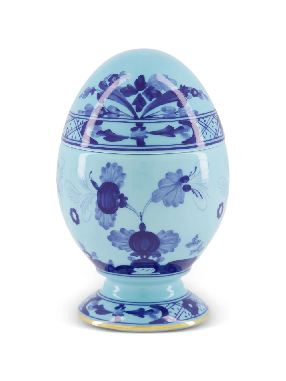 GINORI 1735 Oriente Italiano Eierbecher mit Blumenprint - Blau