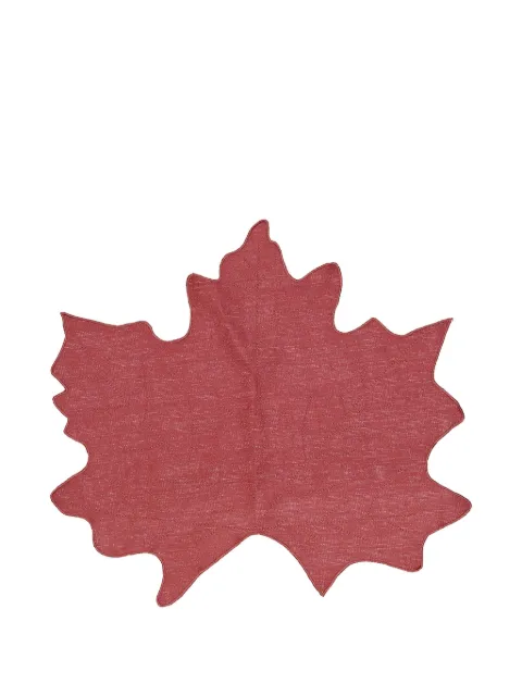 LA GALLINA MATTA leaf-design placemat