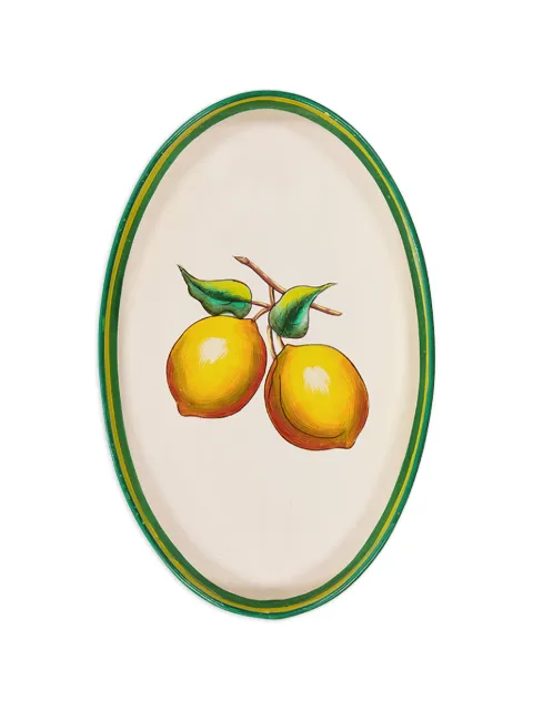 Les-Ottomans lemons oval tray
