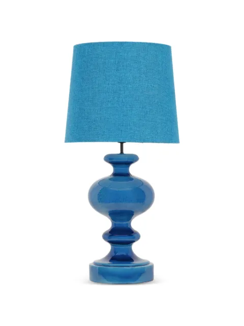 HOUSE OF CAPRICORN Luso Blue linen lampshade