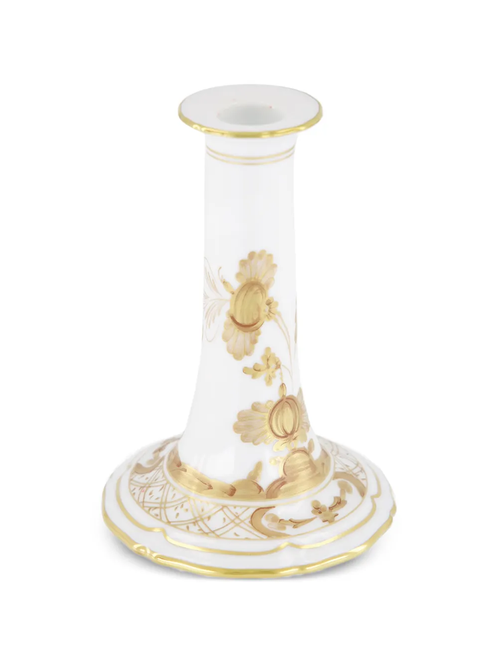 GINORI 1735 Aurum Kerzenhalter aus Porzellan - Weiß