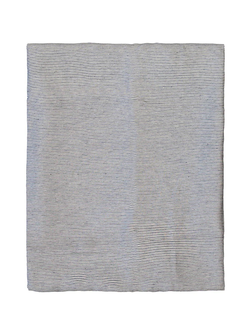 LIBECO Gestreifter Workshop Bettbezug - Weiß