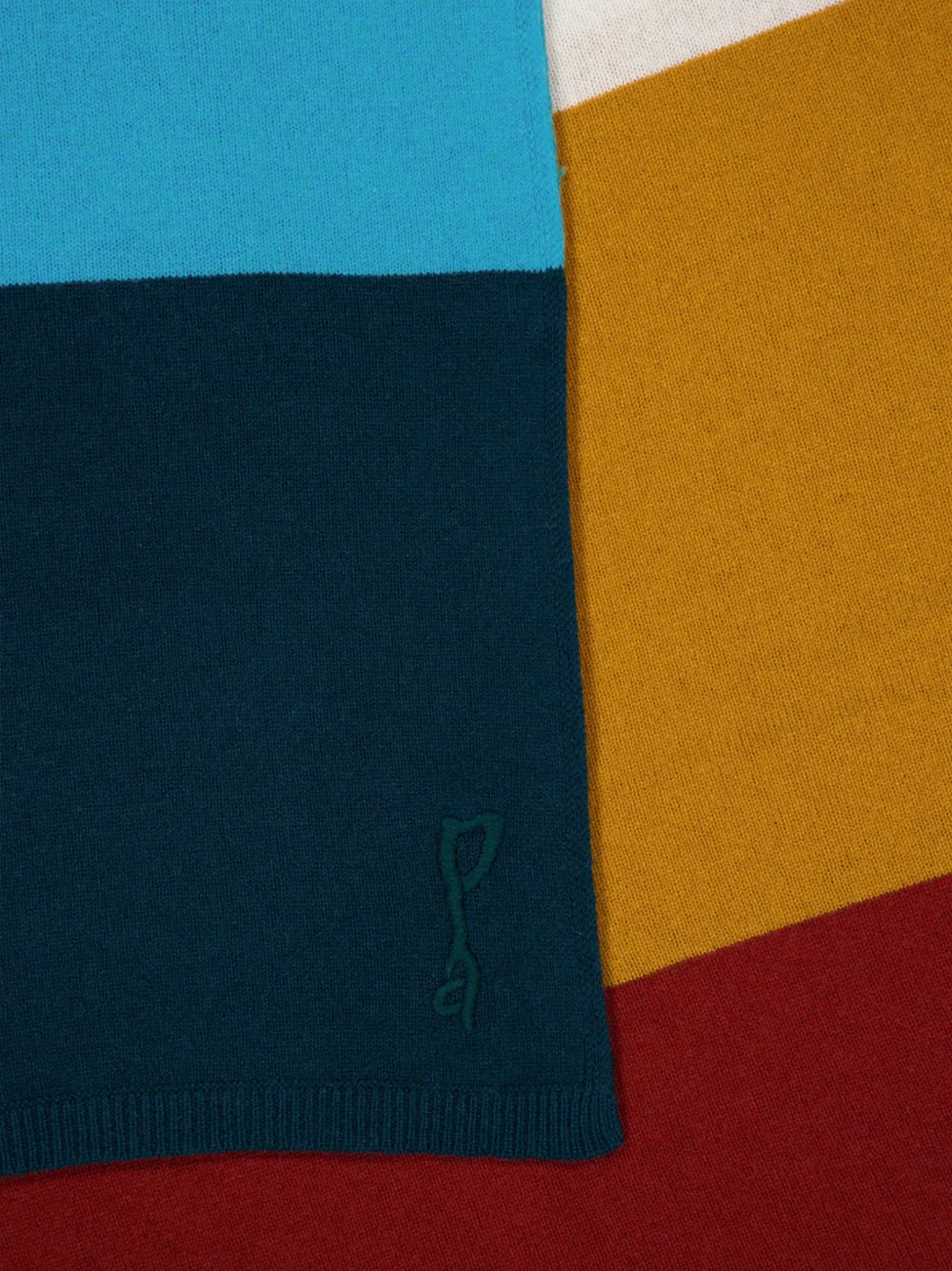  Paula Couverture à Rayures - Bleu 