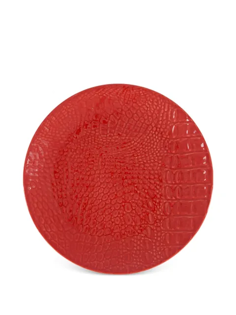 HOUSE OF CAPRICORN Jacaré ceramic dessert plate