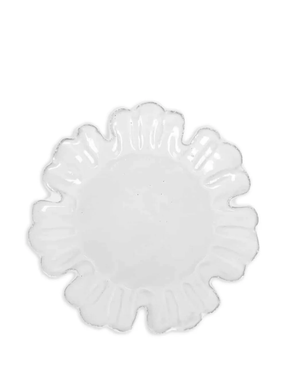 Astier De Villatte Kleiner Chou Teller mit Blütenblättern - Weiß