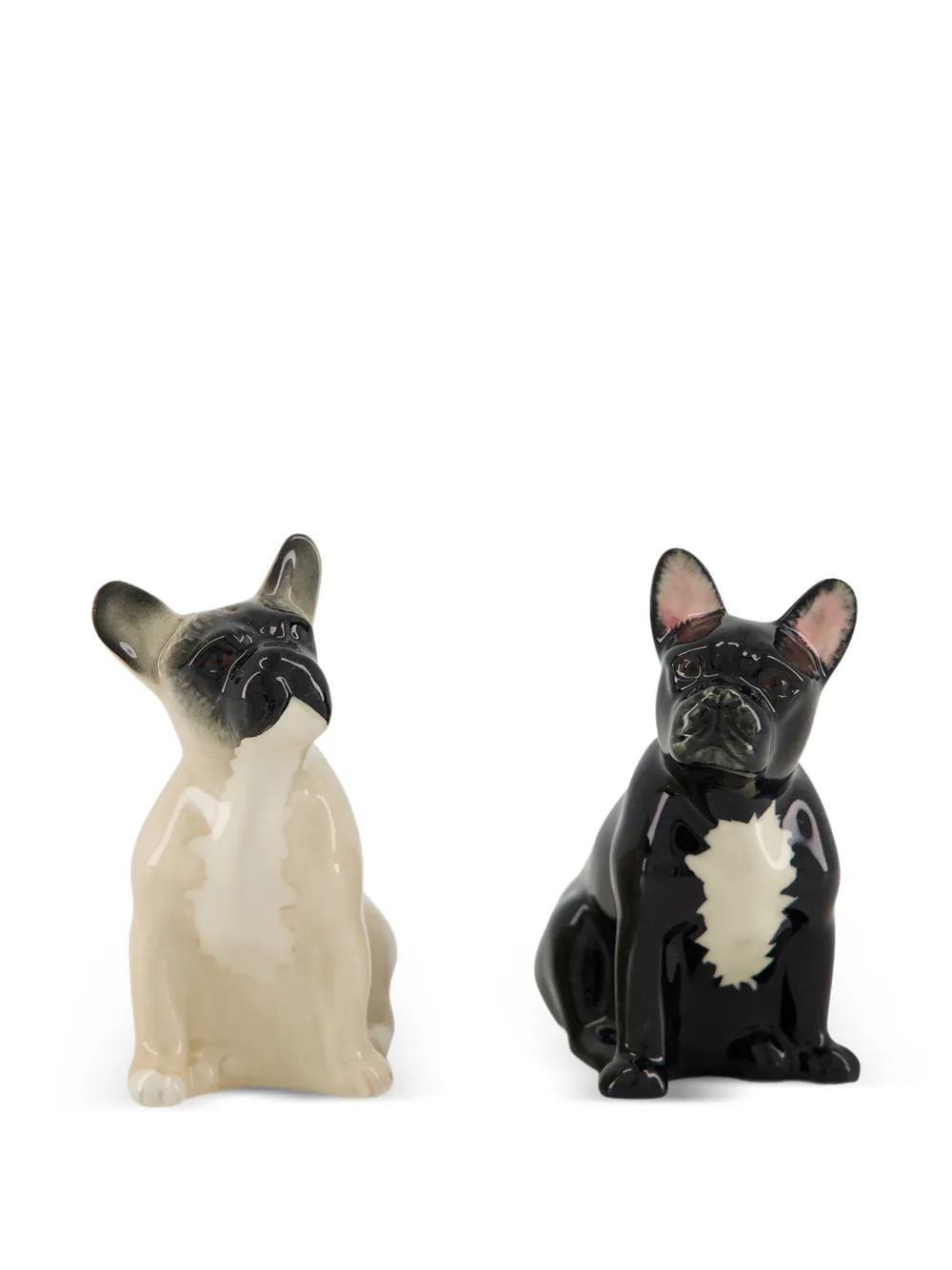 Quail Ceramics Set saliera e pepiera French Bulldog - Nero