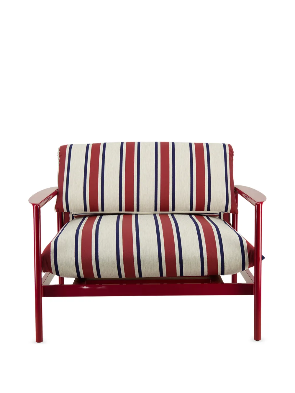TALENTI Poltrona a righe - Rosso