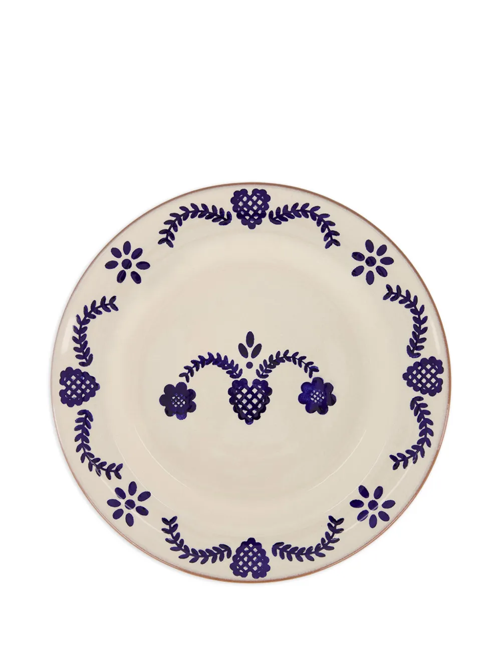 HOUSE OF CAPRICORN floral-print plate - Weiß
