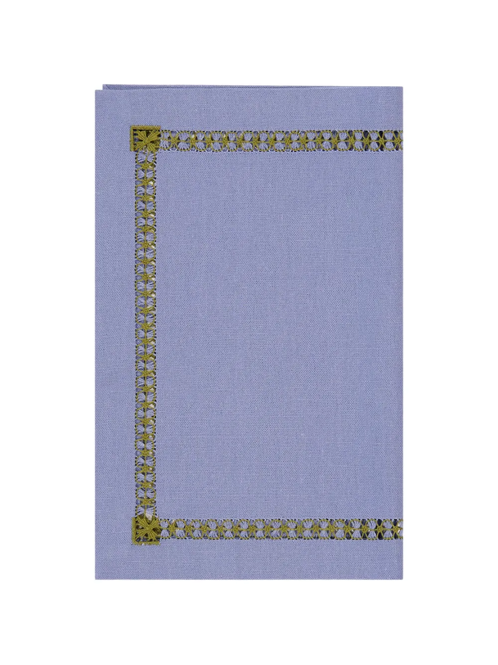HOUSE OF CAPRICORN Maria embroidered placemat - Blau