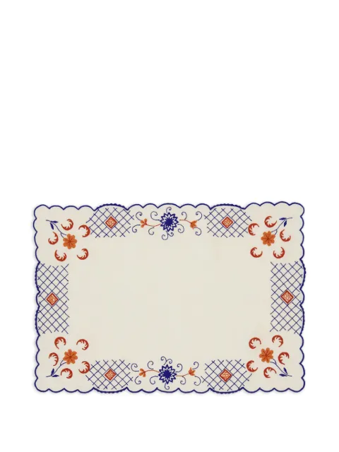 HOUSE OF CAPRICORN scalloped-trim placemat