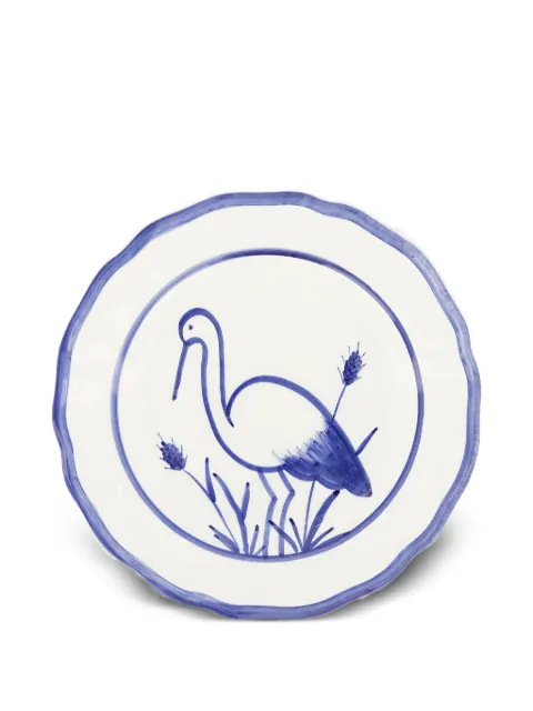 PAULA stork dessert plate
