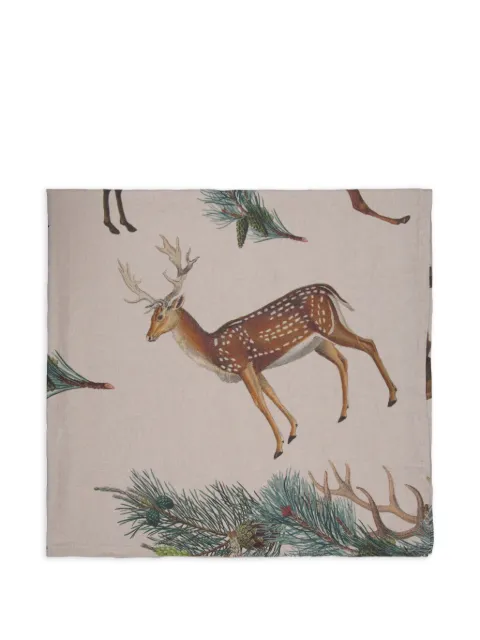 LINORICCI animal-print linen tablecloth