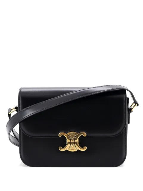 Celine Pre-Owned Triomphe Shoulder Bag Smooth Calfskin Medium crossbody bag