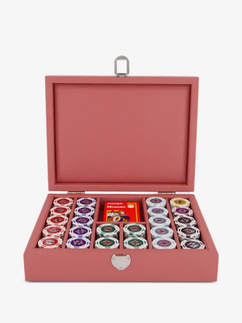 Hector Saxe leather poker set