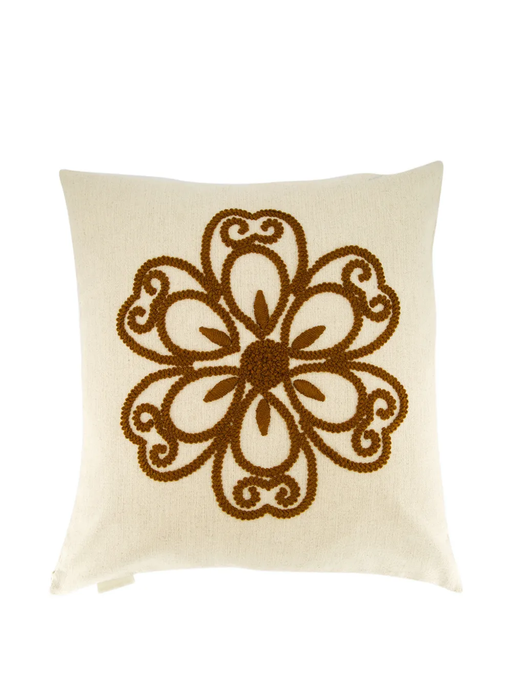 HOUSE OF CAPRICORN Besticktes Florea Kissen - Weiß