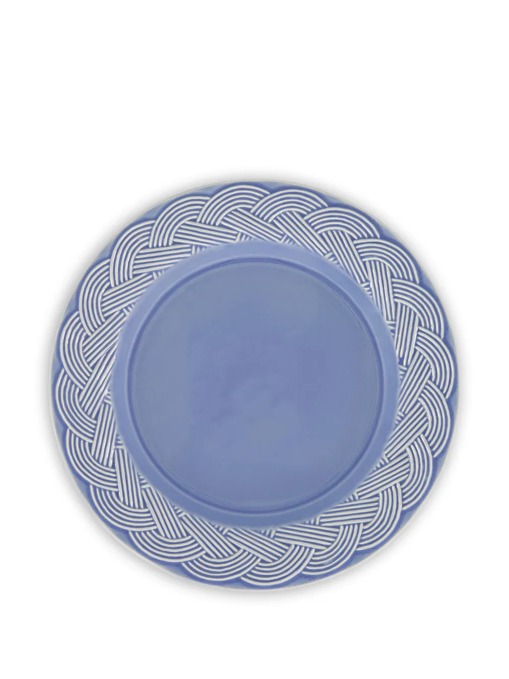 HOUSE OF CAPRICORN Vime woven ceramic plate - Blau