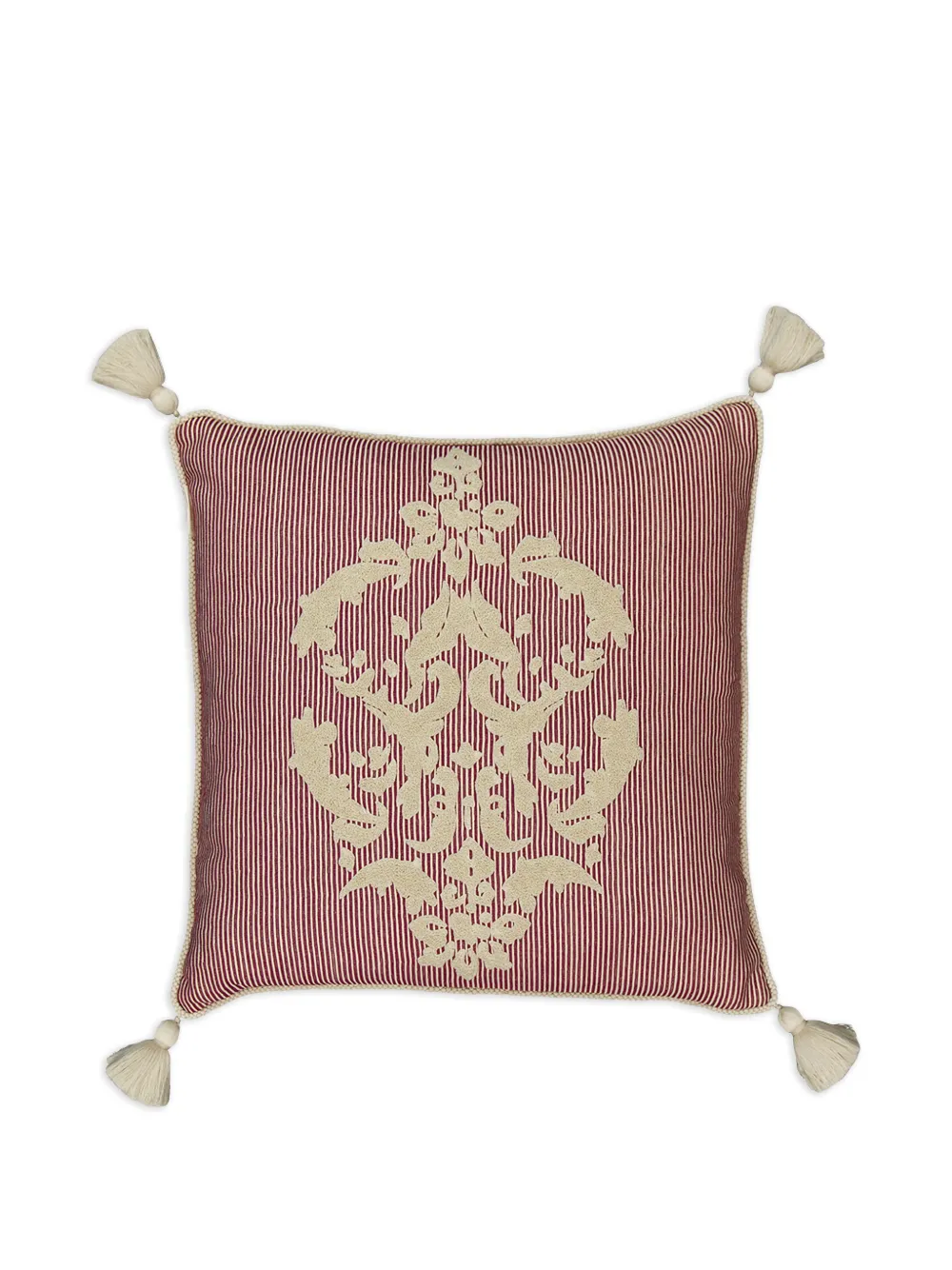 HOUSE OF CAPRICORN Bourbon striped cushion - Rot