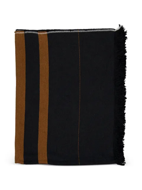 LIBECO Oscar stripe-detail throw