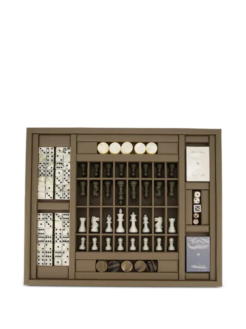 Hector Saxe multi-game leather coffret