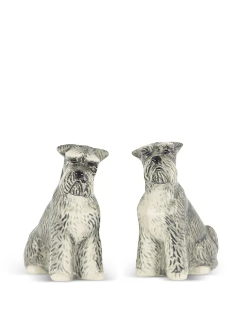 Quail Ceramics Schnauzer salt pepper shakers (set of two)
