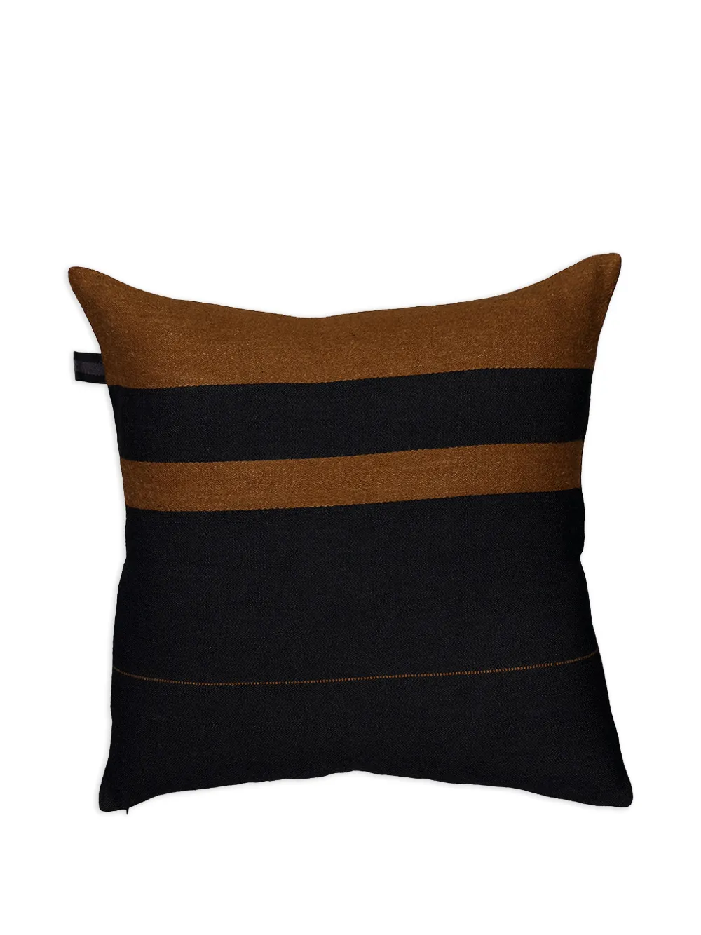 Libeco Stripe-detail Cushion In Black