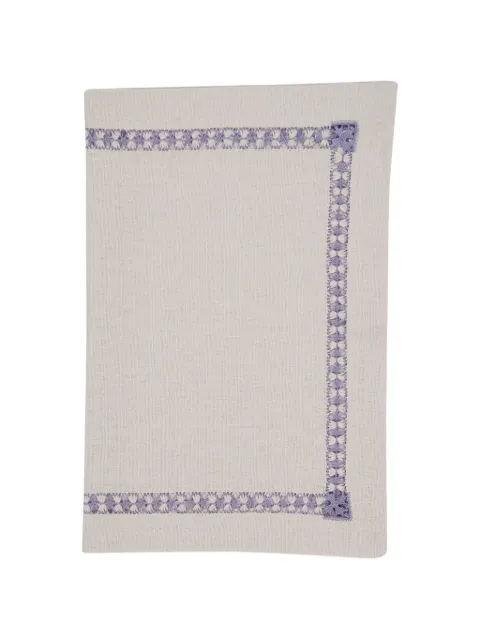 HOUSE OF CAPRICORN Maria Grey linnen placemat met borduurwerk