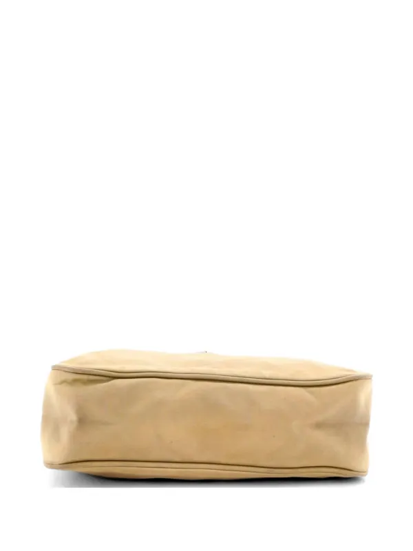 Prada Pre-Owned Tessuto Mini Hobo Bag | Neutrals | FARFETCH