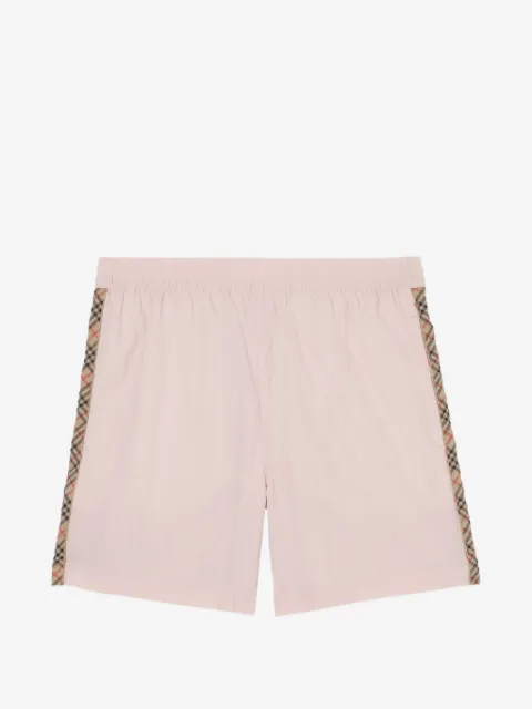 Burberry Check trim swim shorts