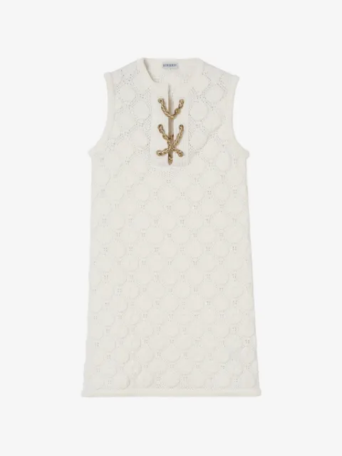 Burberry crochet cotton blend dress