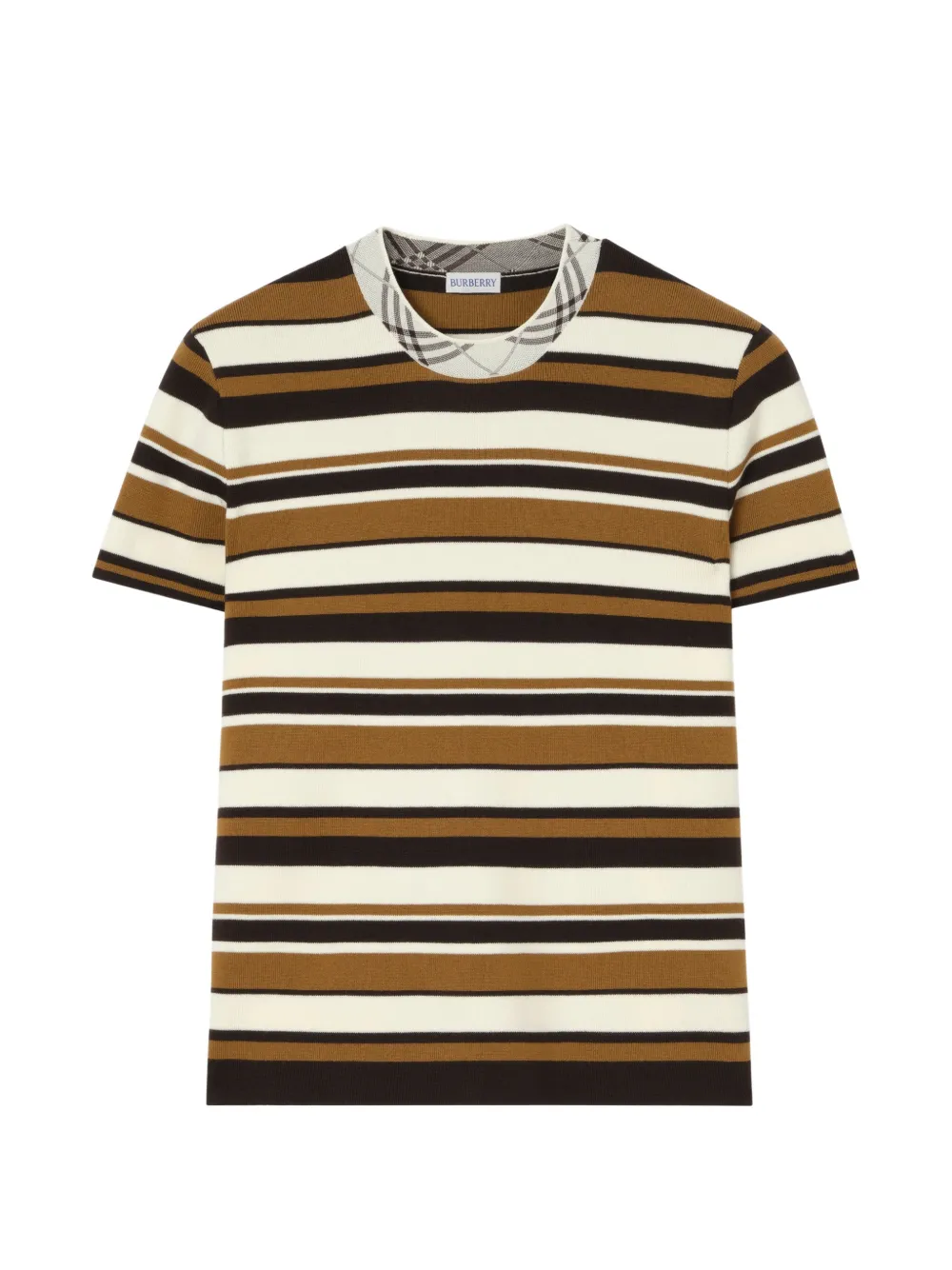 Burberry striped wool blend T-shirt · M
