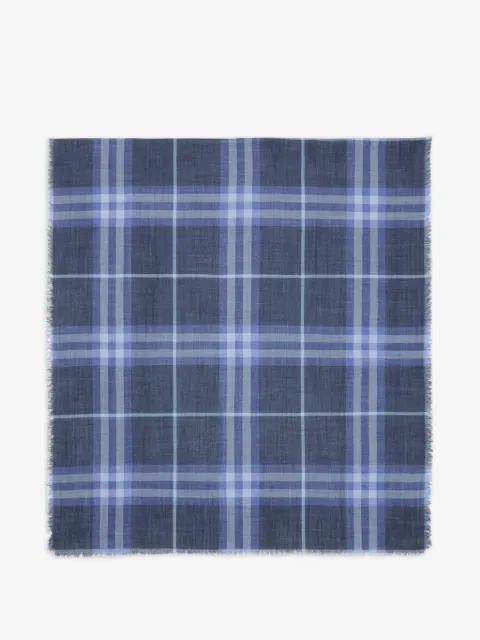 Burberry reversible Check wool silk scarf