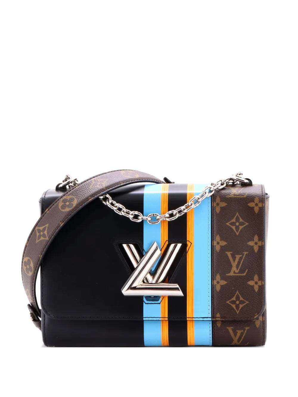 Louis Vuitton Pre-Owned Twist Handbag Limited Edition Monogram Canvas and Leather MM crossbody bag - Black