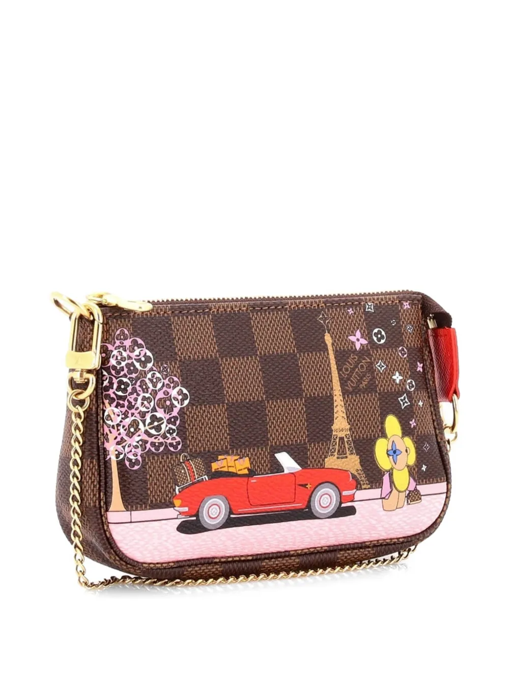  Louis Vuitton Pre-owned Pochette Accessoires Limited Edition Vivienne Xmas Damier Mini Clutch Bag - Multicolour 