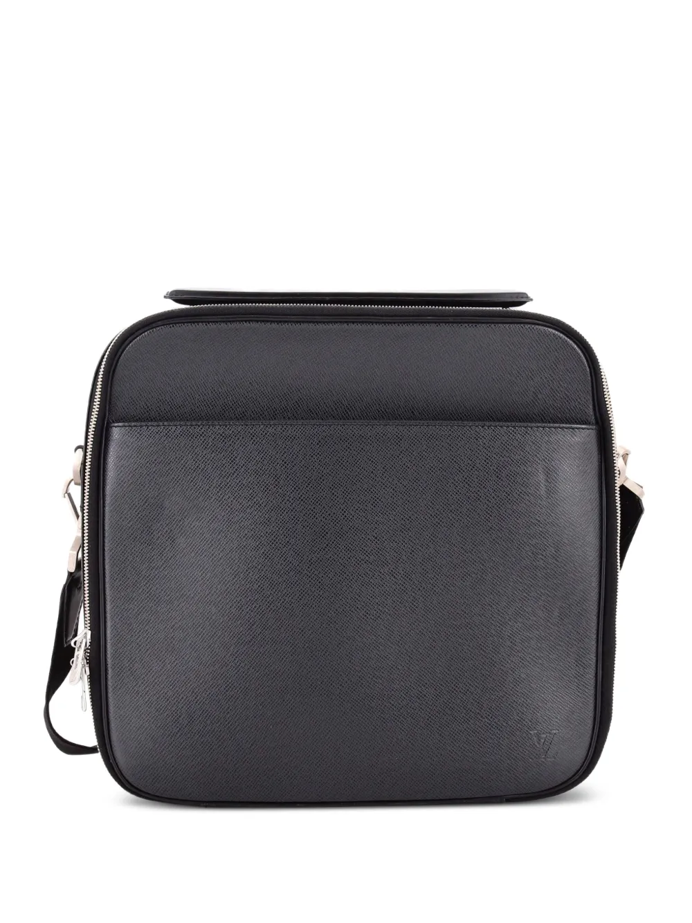 Louis Vuitton Pre-Owned Tura Messenger Bag Taiga Leather business bag - Nero