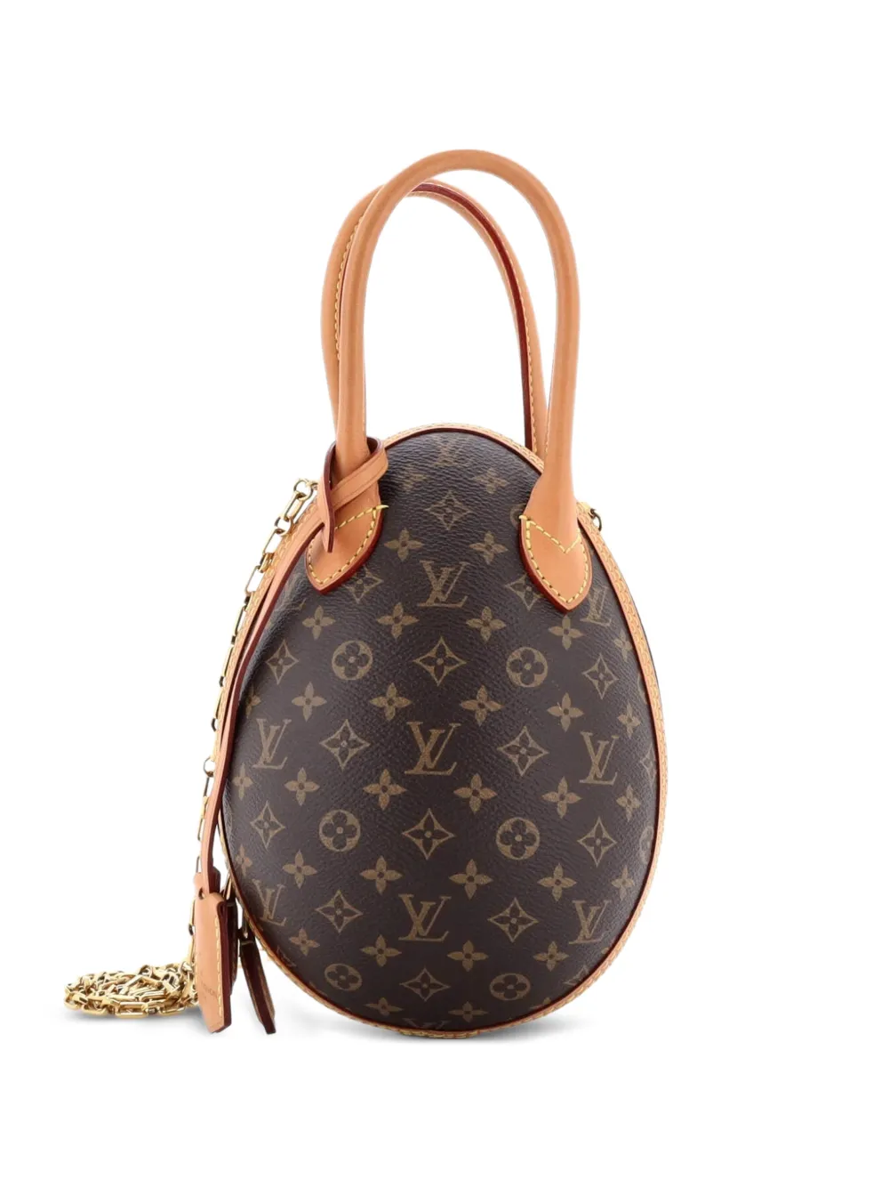 Louis Vuitton Pre-Owned Egg Bag Monogram Canvas and Leather crossbody bag - Marrone