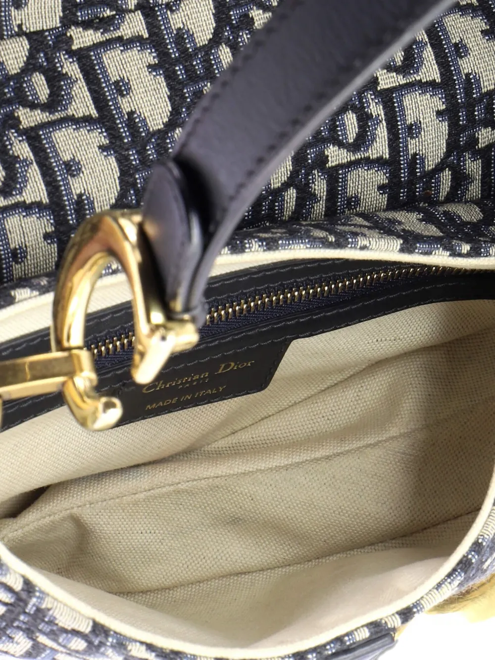 Christian Dior Pre-Owned サドル ハンドバッグ オブリーク キャンバス