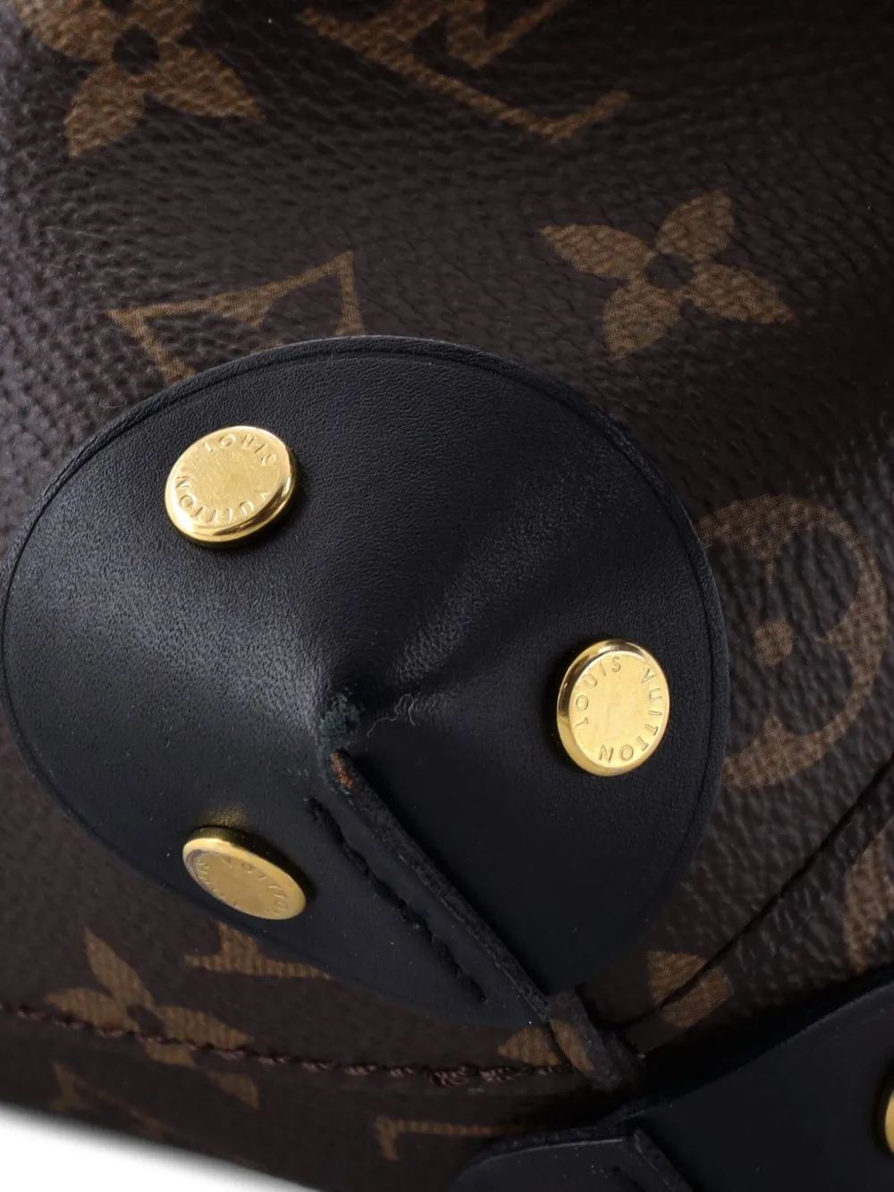 Petite Malle Souple Handbag Monogram Canvas With Leather Shoulder Bag