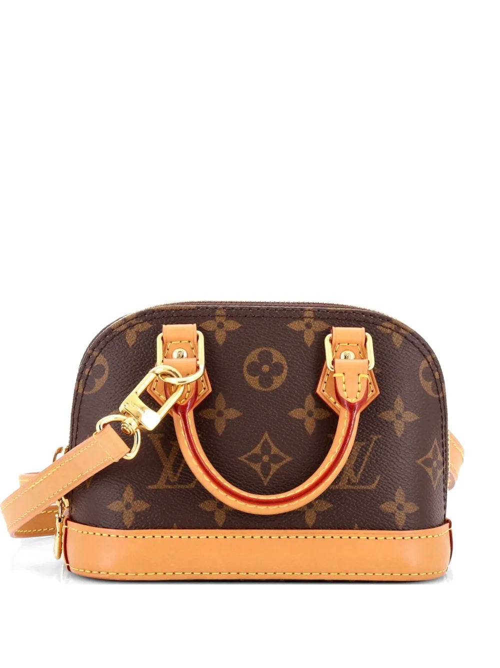 Louis Vuitton Pre-Owned Alma Handbag Monogram Canvas Nano satchel - Marrone